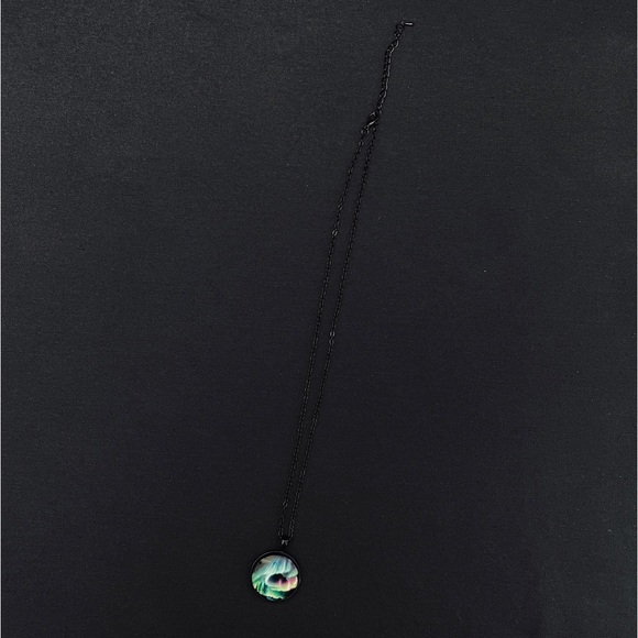 Northern Lights Black Pendant Necklace. - Picture 10 of 10